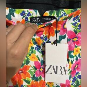 Zara Colorful Floral Print Dress